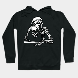 skeleton drink coffee Hoodie